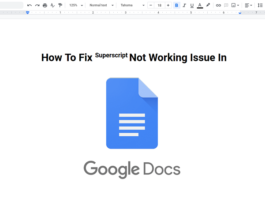 How to Fix Superscript not working issue in Google Docs