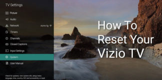 How to reset Vizio TV