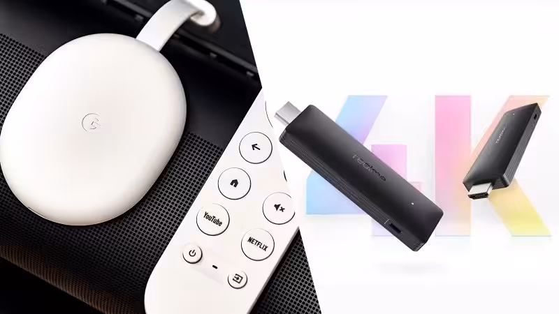 Chromecast with Google TV vs Realme 4K Smart Google TV Stick