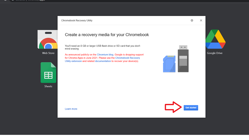 Download Chrome OS Recovery Utility