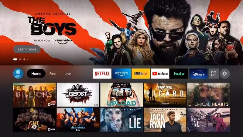 Amazon Fire TV Homepage