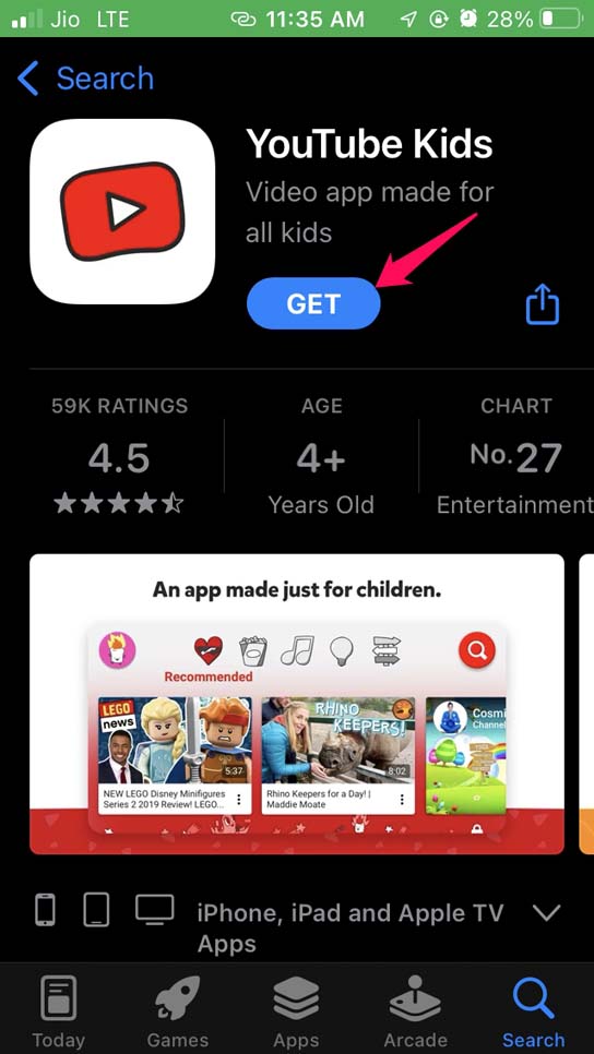 get YouTube Kids for iOS