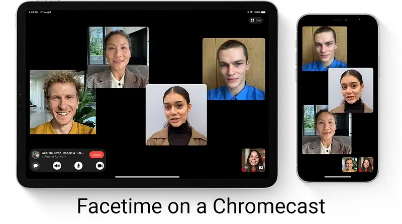 how to mirror facetime video calls on tv using chromecast