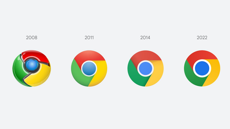 google updates the chrome logo almost after 8 years