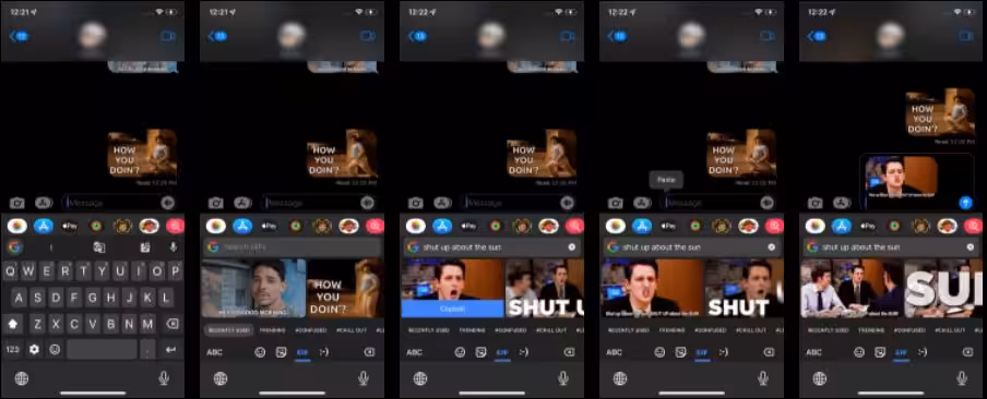 how to use GIFs on Gboard