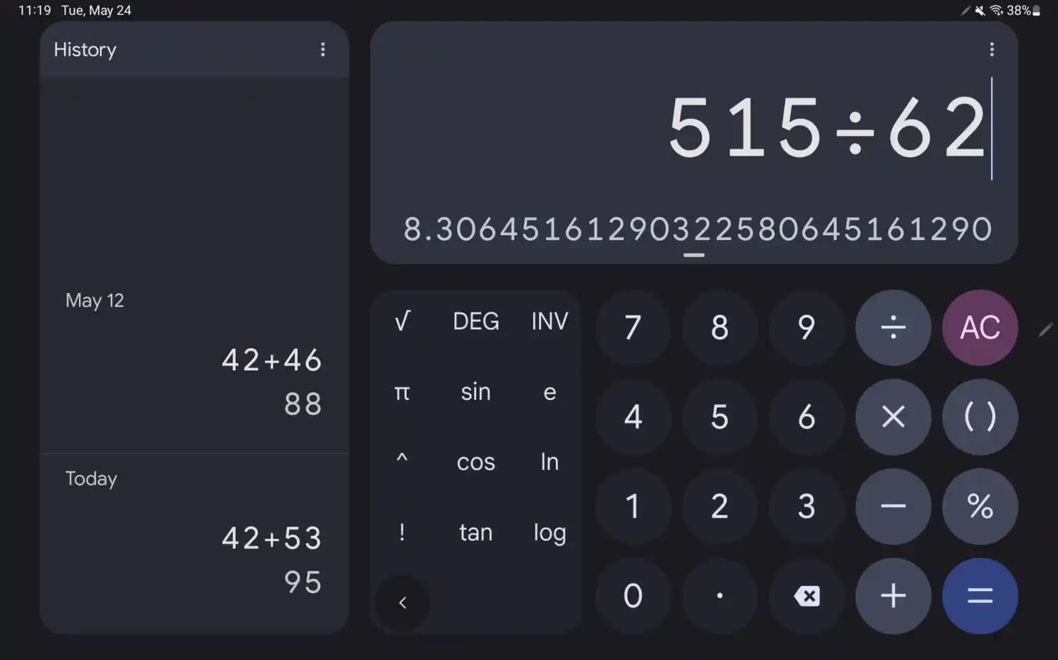 Google Calculator Update 