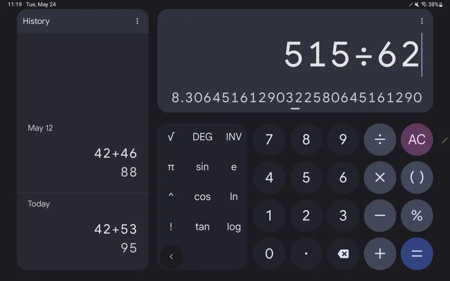 google calculator update 