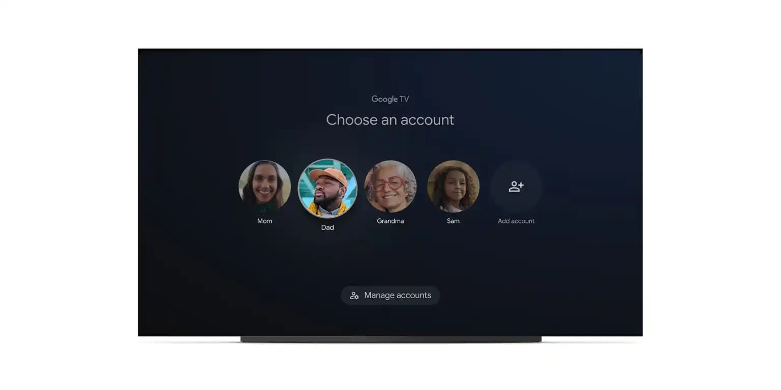 google tv user profiles