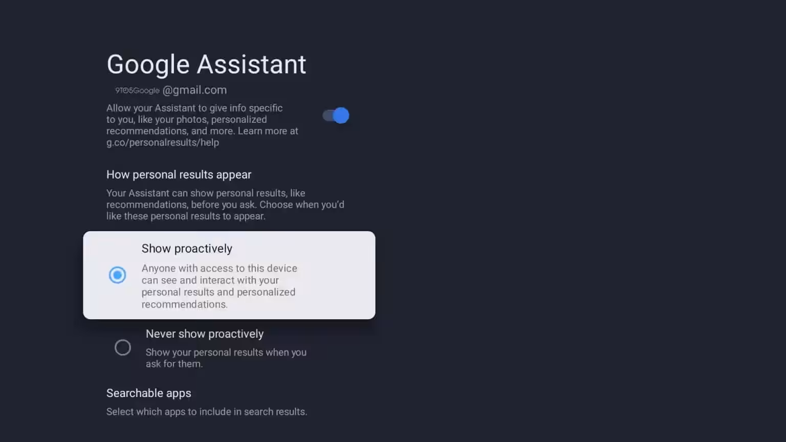 Google rolls out Ambient Mode with proactive personal results for TV