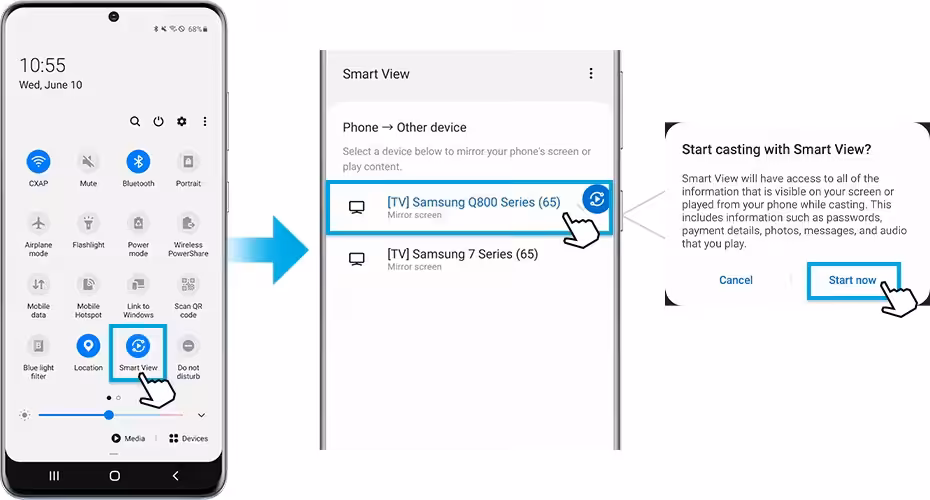How to cast to Samsung TV without Chromecast