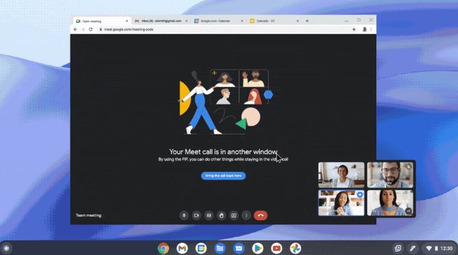 google meet brings picture-in-picture mode for web browser