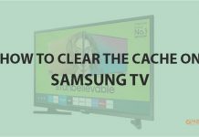 How to clear the cache on a Samsung TV