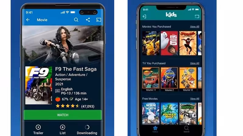 Vudu on Mobile