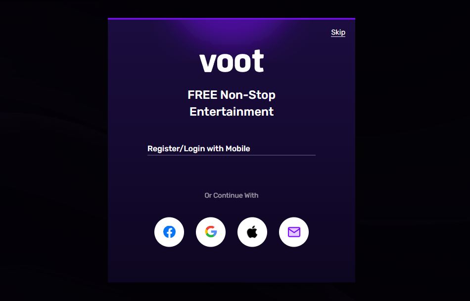 how to activate voot?