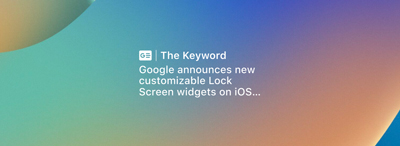 Google news ios 16 lock screen widget