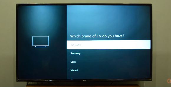 Select Brand of TV while setup on Amazon Fire TV Stick