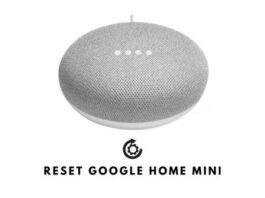 reset google home mini