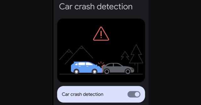 turn on car crash detection in pixel phone