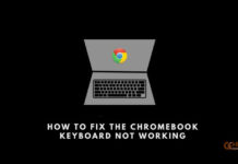 fix the chromebook keyboard not working