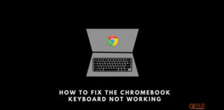 fix the chromebook keyboard not working