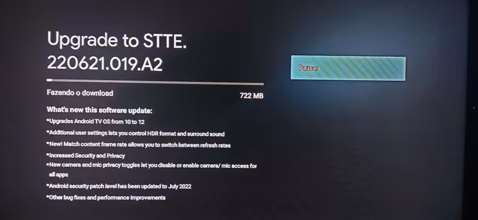 Chromecast with Google TV Android 12 Update