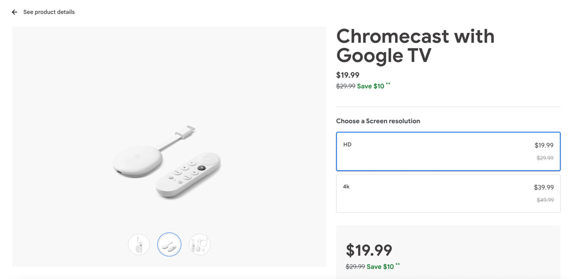 Black Friday Deals: Get with Google TV 4K for $39.98, HD variant $19.99 - GChromecast