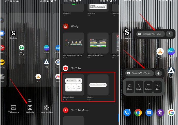 youtube widget