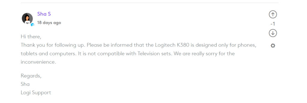 google support confirms apple magic keyboard and logitech k380 don't support chromecast with google tv