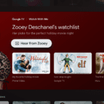 zooey deschanel’s watchlist appears on watch with me on google tv