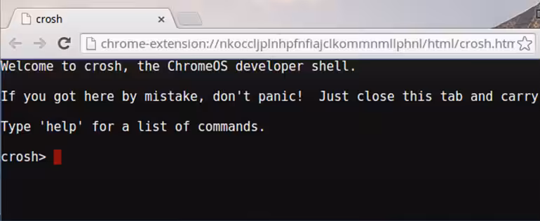 ChromeOS Crosh