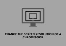 change resolution of chromebook