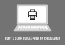 how to set up google print on chromebook