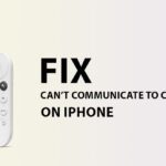 can’t communicate to chromecast on iphone