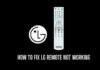 how to fix lg remote not working
