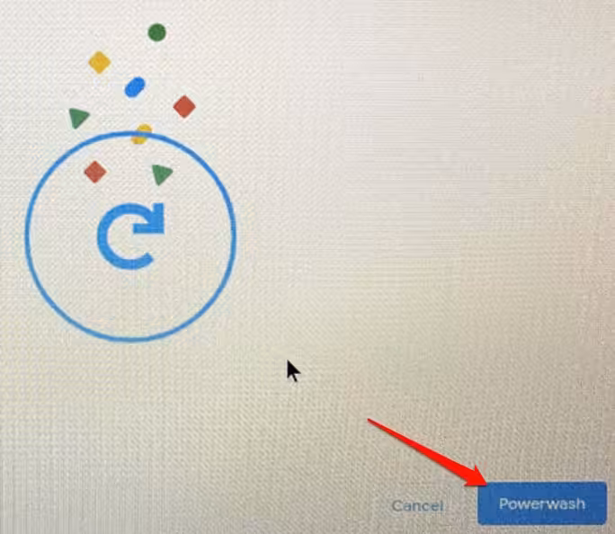 powerwash Chromebook