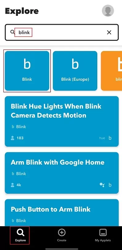 blink with google home
