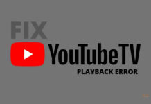 fix playback error on youtube tv