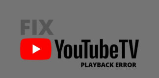fix playback error on youtube tv