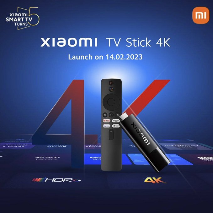 xiaomi's new tv stick 4k (2023) launching on february 14 in india