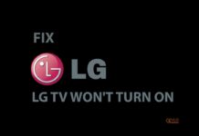 LG TV won't turn on fix