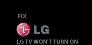 LG TV won't turn on fix