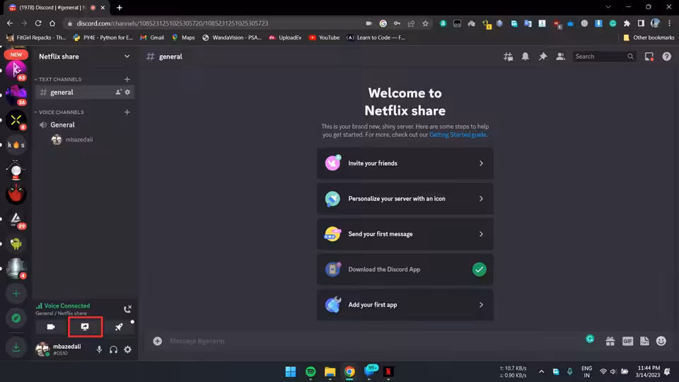How to screen share Netflix on Discord