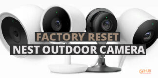 Factory Reset Nest Outdoor Camera