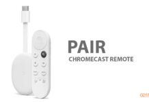 Pair CHromecast remote