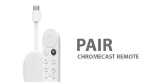 Pair CHromecast remote