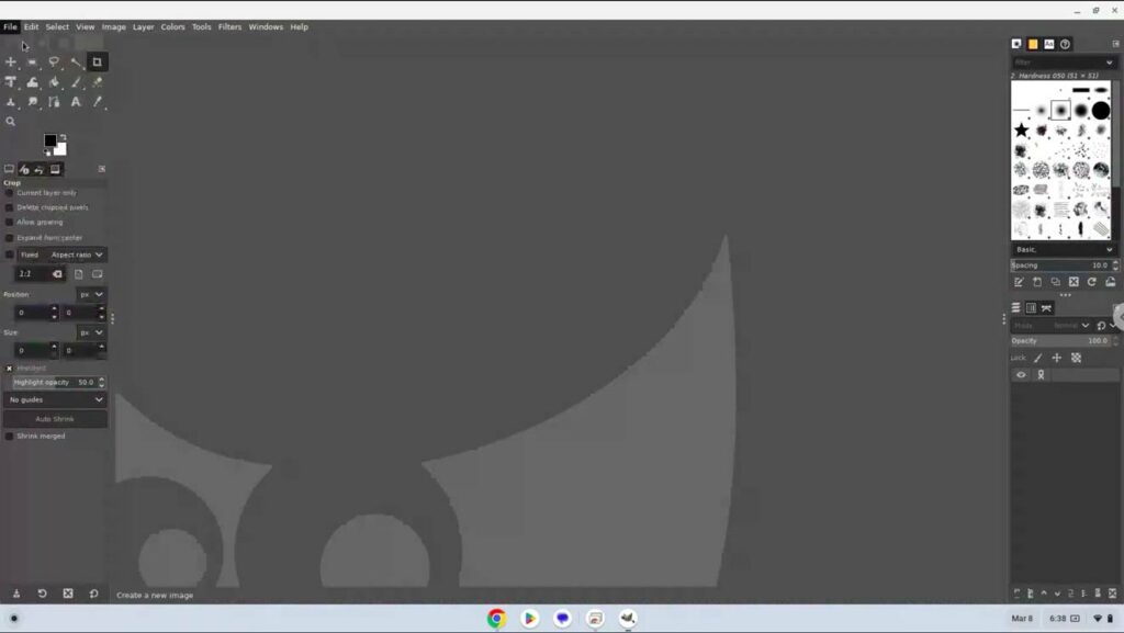 gimp pn chromebook