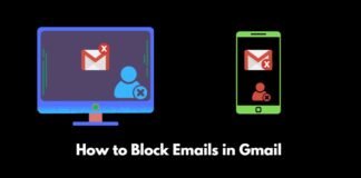 how to block emails in Gmail