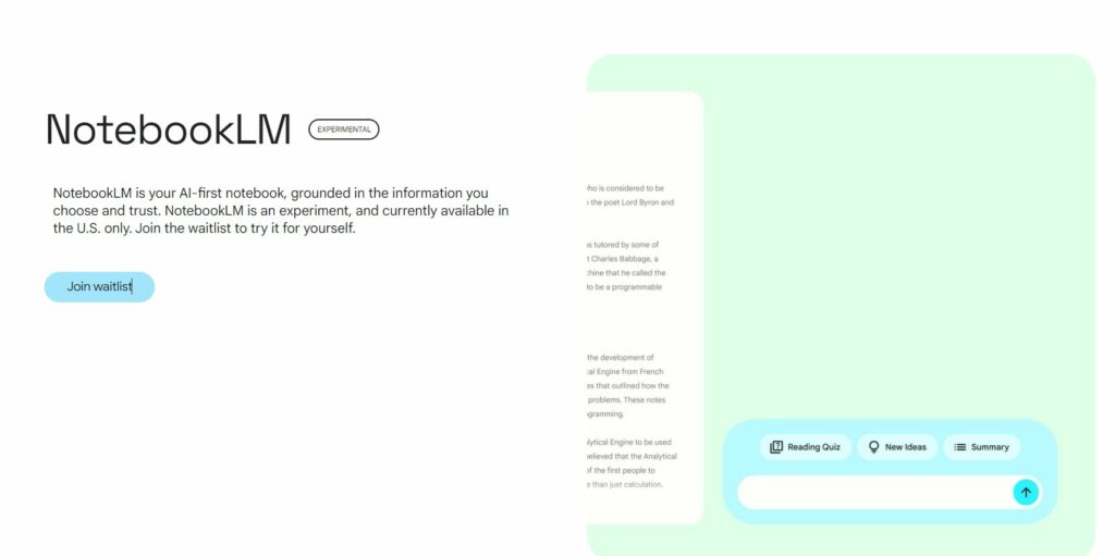 google's notebooklm ai note-taking app opens for public testing