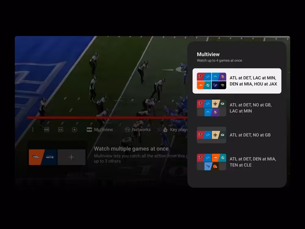 Here Are the New YouTube Features for NFL Sunday Ticket