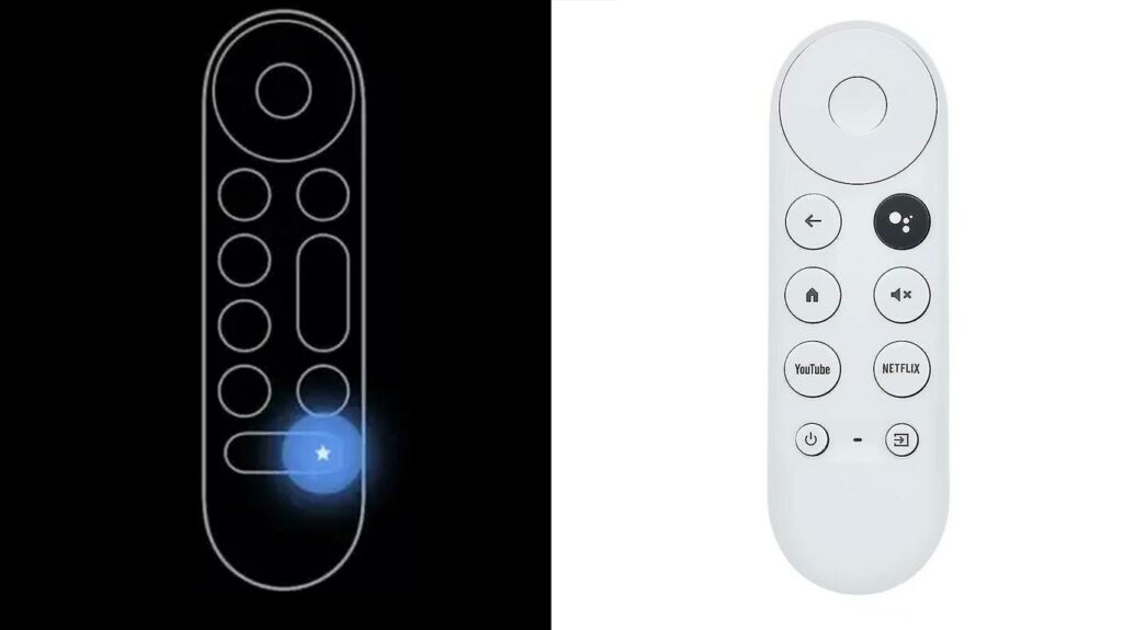 New Chromecast remote 2023 vs old CCWGTV remote